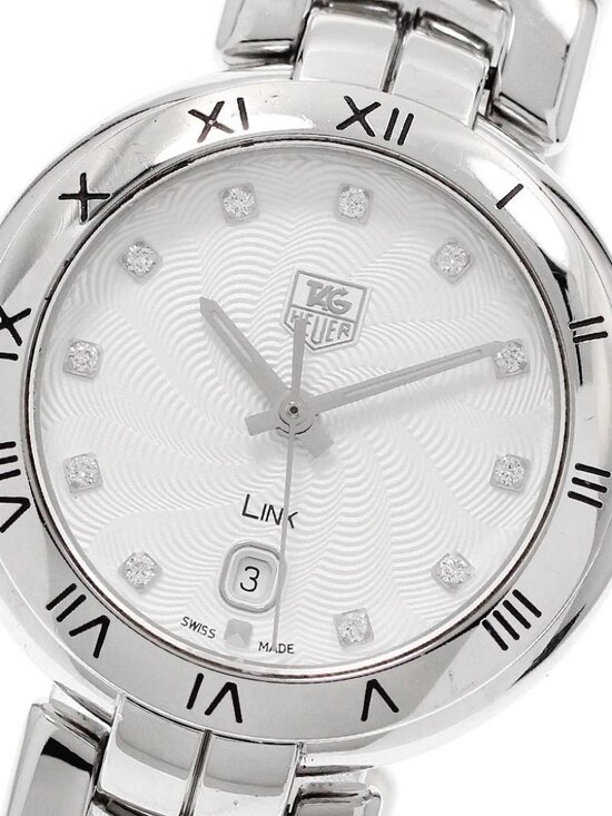 TAG HEUER Link WAT1411 11P diamond date Silver Dial Quartz Ladies Watch_950371 main image 6